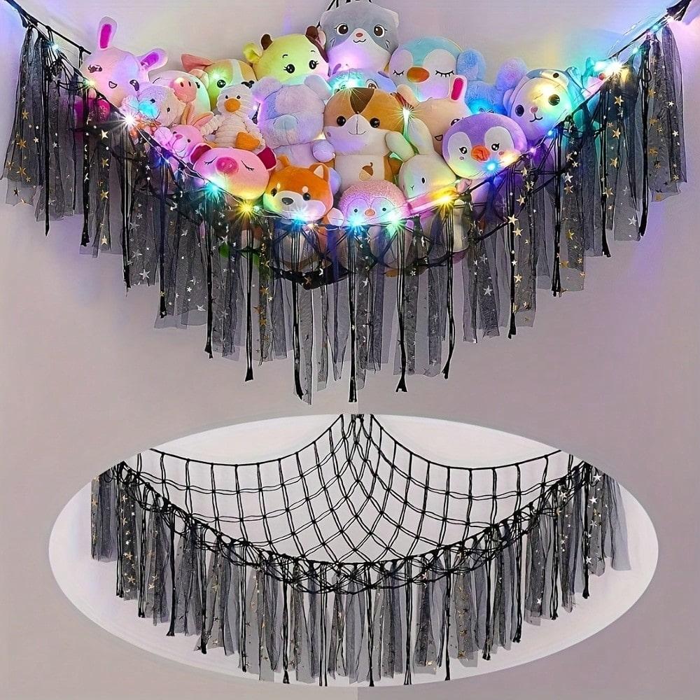 Plush Doll Storage Hammock Hanging Net Hammock Decor For Home Living Room Bedroom, Cute & Fun Decoration Gift