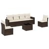 VidaXL Garden Lounge Set with Cushions 7 Pcs, Sofas with Adjustable Feet, Outdoor Furniture Set Patio Terrace, 3251160