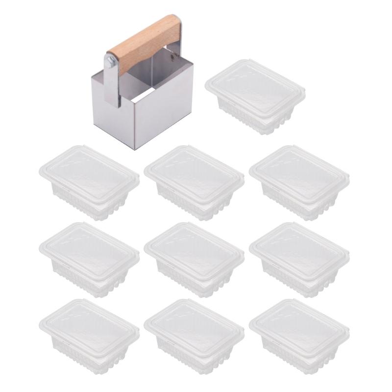 Beekeeper s Honeys Comb Cutting Tool Bees Farm Honeys Cutter Tool Stainless Steel with 10Pcs Boxes for Efficient Cutting 1