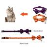 Bowknot Halloween Cat Collar Adjustable Cat Bow Tie  Ghost Festival