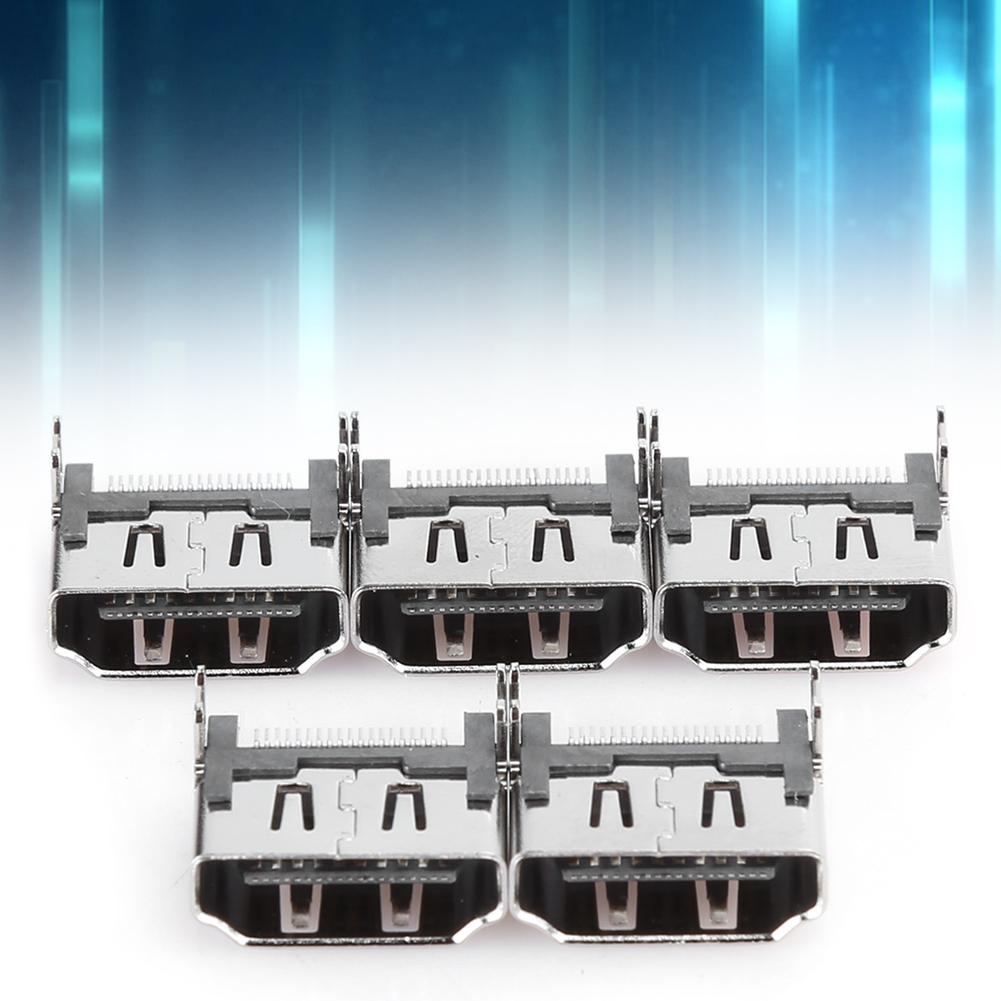 5PCS HDMI Port Connector Socket Replacement Fit for Sony PlayStation4 Game MachineGame Machine HDMI