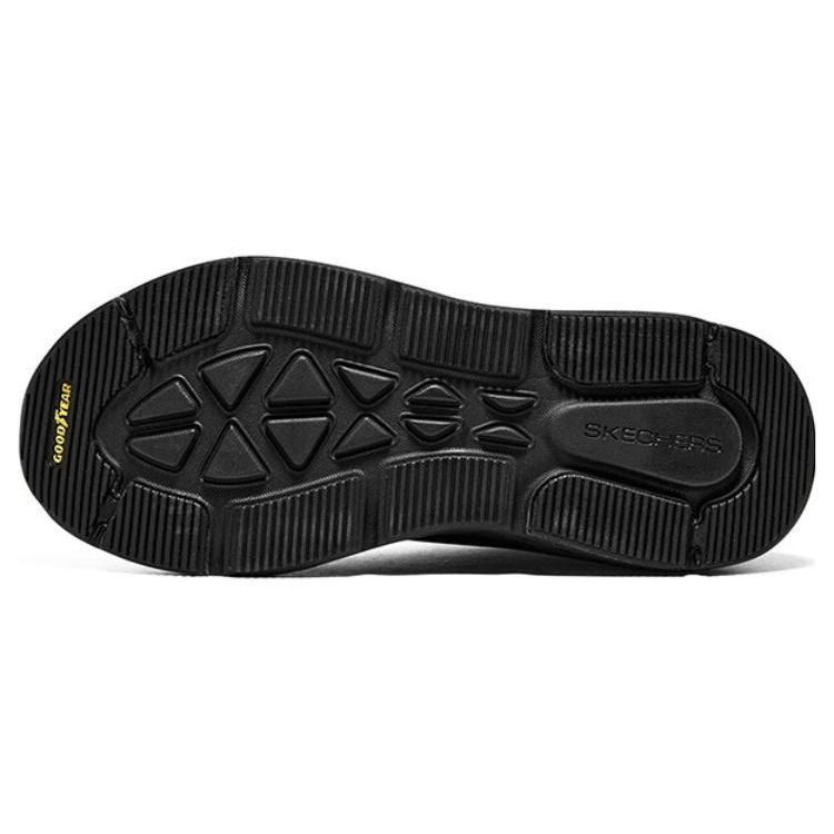 Skechers Max Cushioning Delta Round Toe Lace-Up Mesh Shock Absorbing Durable Low-Top Running Shoes Men Sneaker Black 220361-BBK