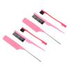 Rat Tail Comb Set Lightweight Styling Portable Multi Purpose Parting Teasing Hair Edge Brush Set