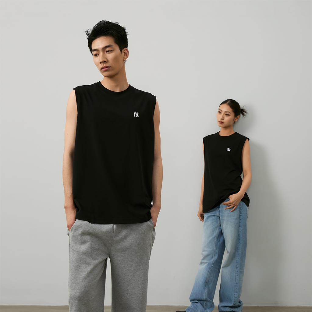 New MLB SS24 Tank Tops Unisex Black 3ATKB0243-50BKS