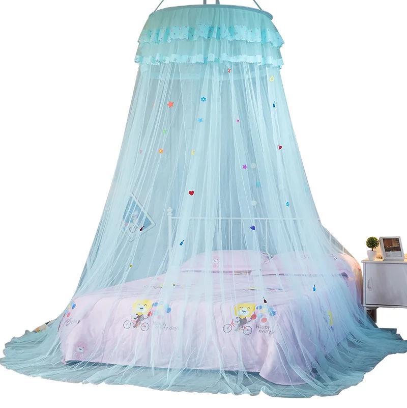 1/2/4PCS Cartoon Dome Hanging Mosquito Net Encryption Heightened Ceiling Lace Lace Princess Dome Court Floor Mosquito Nets