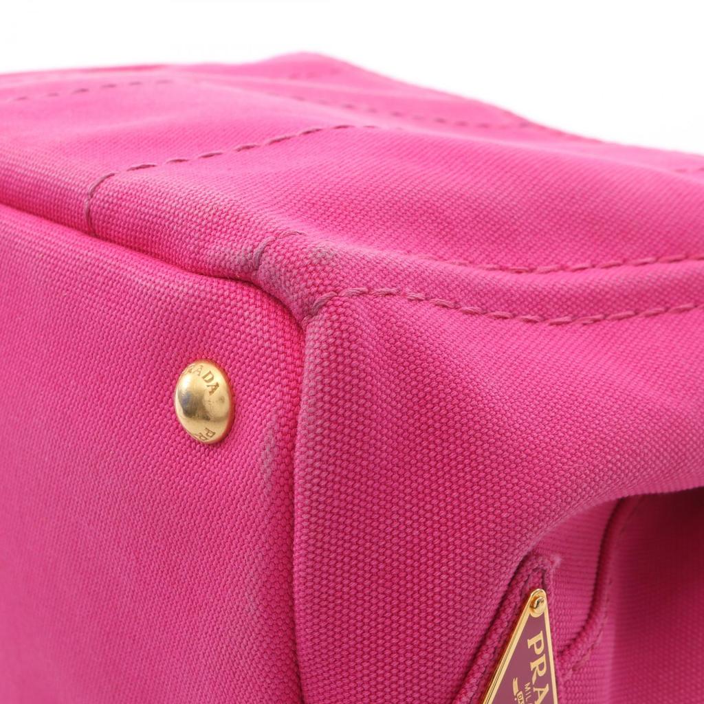 Used PRADA CANAPA Canapa Tote Bag 1BG439 canvas Pink Used Women
