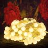 LED Frosted Ball String Lights - Small Round Christmas Decoration & Camping Atmosphere Lights