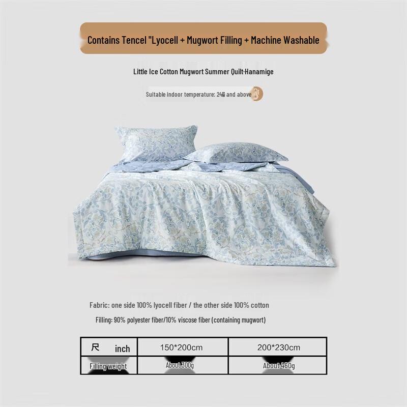 Mercury Home Textiles Cool Summer Machine Washable Quilt 200cm x 230cm