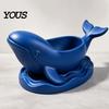 Functional Resin Whale Figurine 3D Printed Shaped Storage Bowl, Ocean Theme Jewelry Tray for Entryway Key Organizer Vanity, Multifunctional