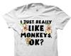 Monkey Shirt. Monkey Tshirt. Monkey Gift. Zoo Shirt. Zoo Gifts. Safari Shirt. Monkey Lover Shirt. Safari Gift. Monkey Lover Gift #OS4040