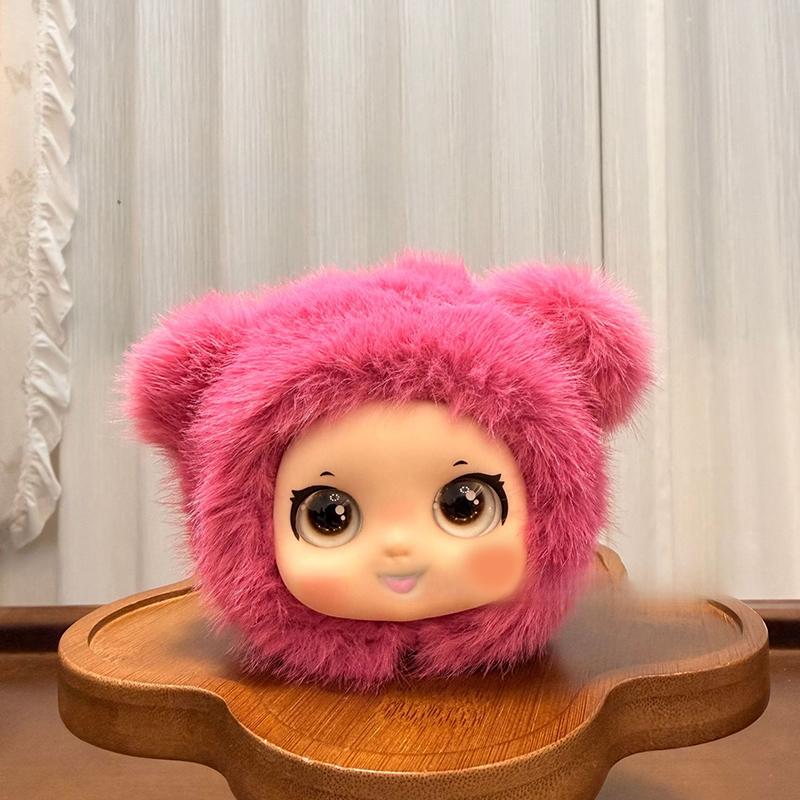 Cute Animal Plush Vinyl Face Doll Series Pendant Keychain Backpack Hangings Decoration Gifts