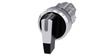 3-Position Switch 22mm Black/White Lever Feather With Self-Return Ioio Possibility Illuminated Ip69K Sirius Act 3Su1052-2Cm60-0Aa0