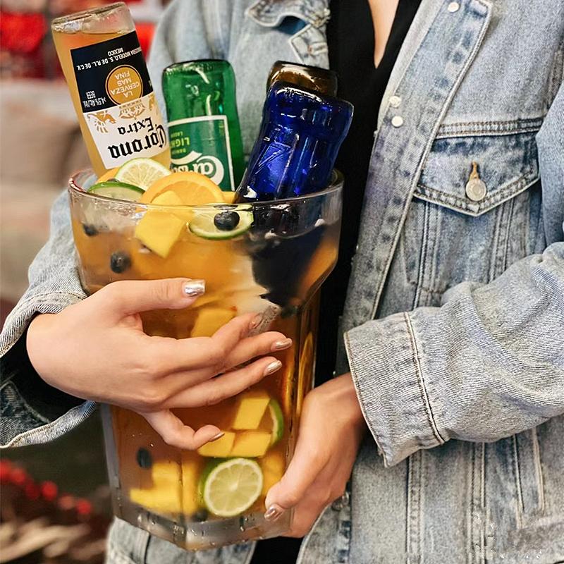 Obří sklenice na pivo Sklenice na víno Sklenice na whisky Párty Sklenice na pivo Jedinečný dárek na svatbu, Vánoce Pohár Sklenice na džus 142 Oz