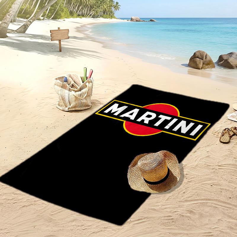 Asciugamano da Spiaggia Asciugatura Rapida Stampato Martini Racing Team Asciugamano da Bagno Super Assorbente Morbido Leggero per Piscina Viaggi Estivi