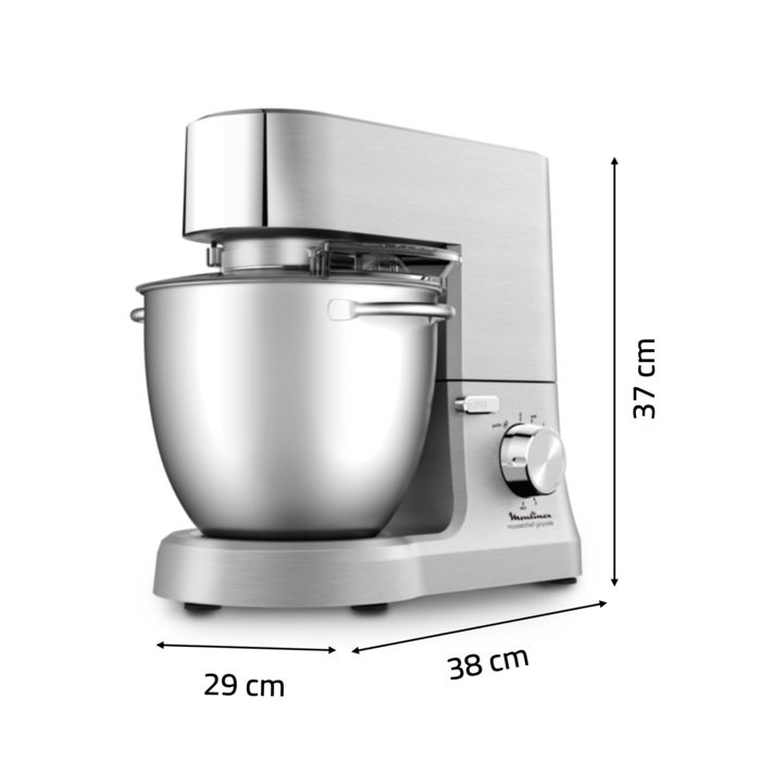 Moulinex Masterchef Grande, Robot Pâtissier, Bol 6,7L, 10 vitesses+Pulse,QA810D01