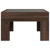 Infinity LED Coffee Table in Brown Oak Effect 50x50x30 cm