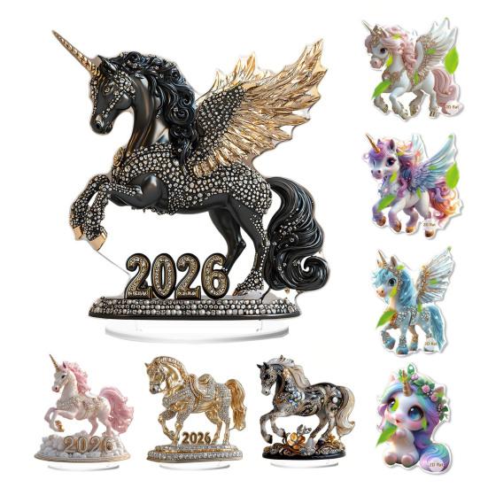 Acrylic Car Hanging Ornament Rearview Mirror Charm Cute Cartoon Car Keychain Accessory for Christmas Trees Doors Windows Fences Branches