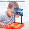 Tabletop Basketball Game Set - Mini Hoop with 4 Balls for Office/Travel Indoor-Outdoor Use,  Foldable  Base  Included
