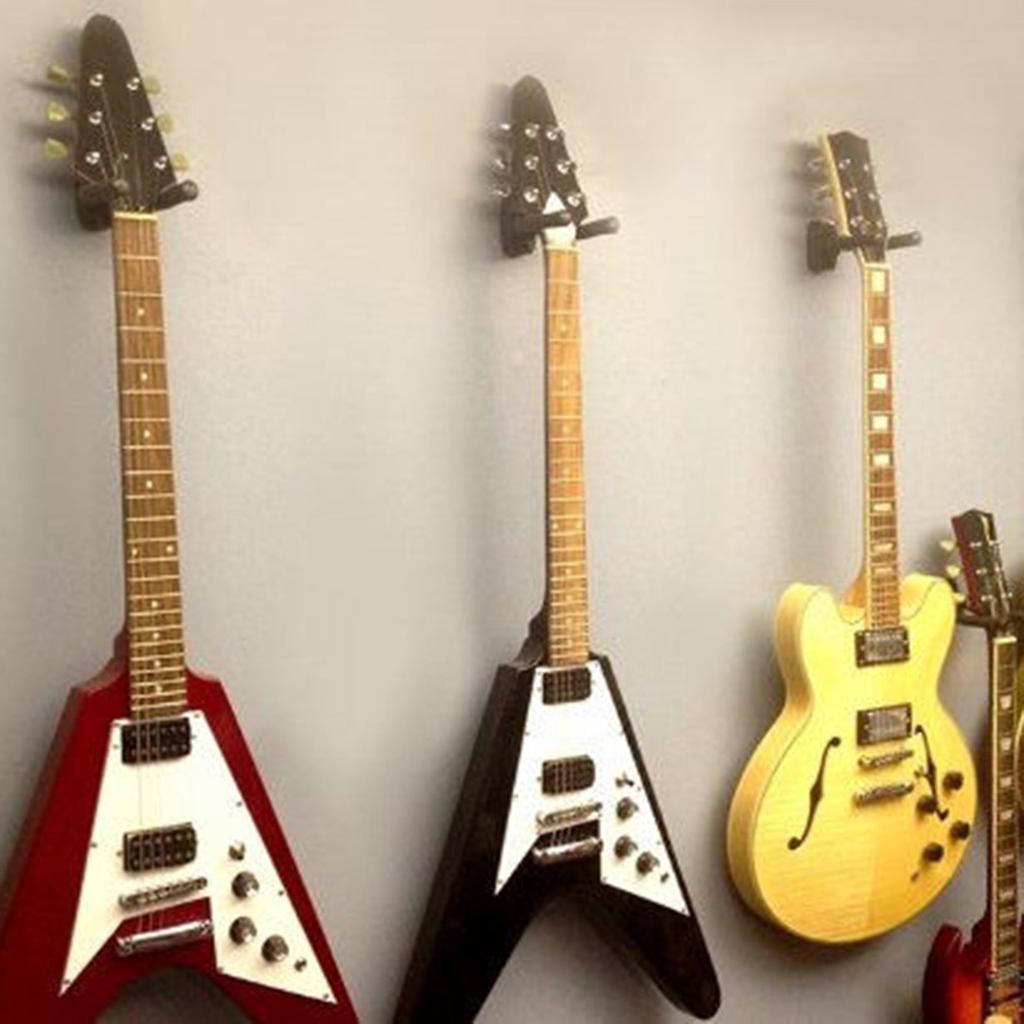 Muslady Metal Guitarra Soporte de Suelo Instrumento Musical Soporte de Tr/ípode para Bajo Ac/ústico de Guitarra El/éctrica