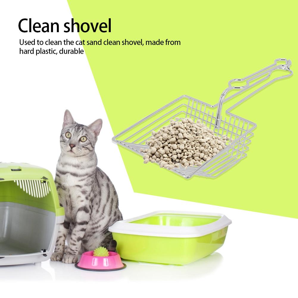 Metal Kedi Kumu Küreği Poop Pet Kum Küreği Temizlik Aleti Delikli Tasarım