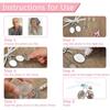 Diy Brooch Wedding Charms Double Lace Frame Oval Glass Cabochon Photo Frame with Pendant Suitable for Holiday Craft Use