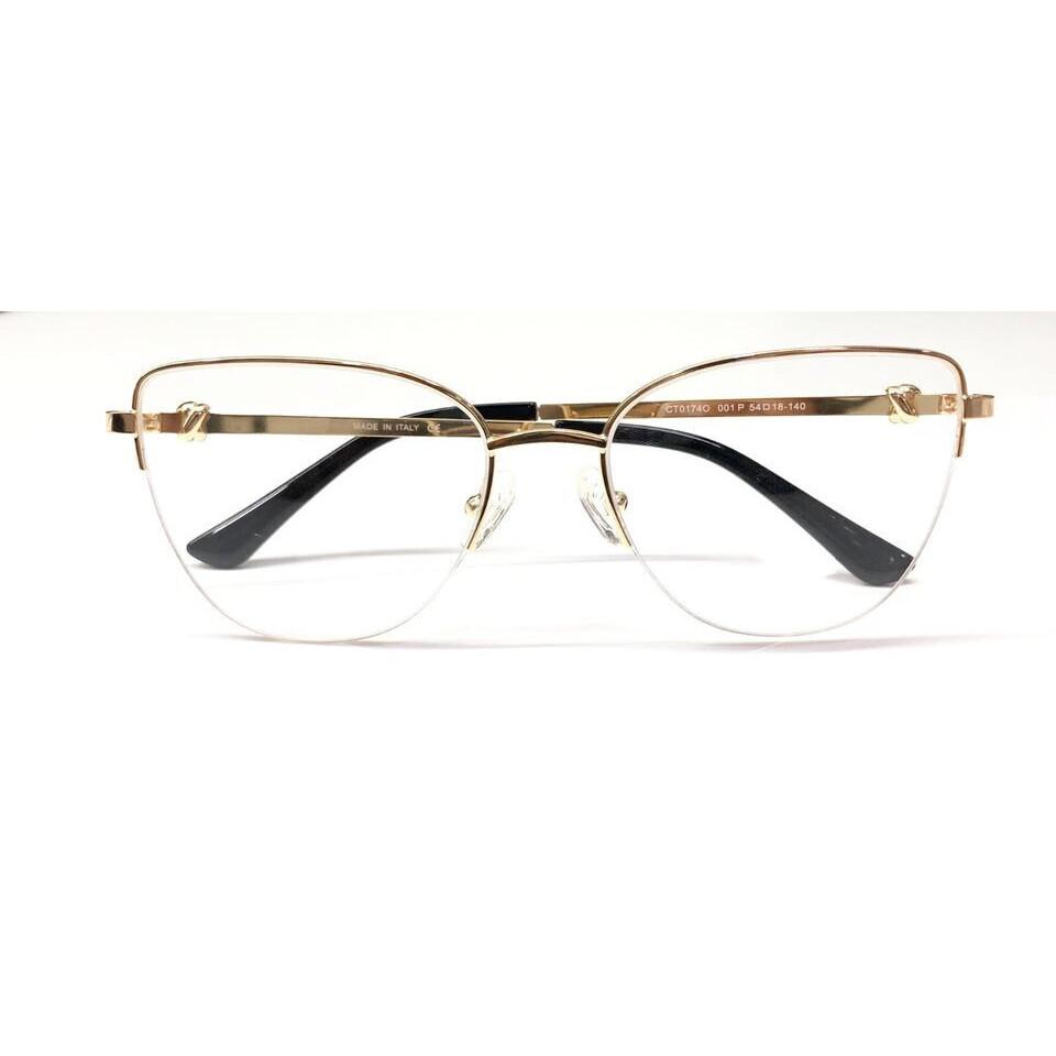 RSINC Halvinnfatning Metallramme Brille Gyllen Svart Cart-Metal CT03 JL166604546281