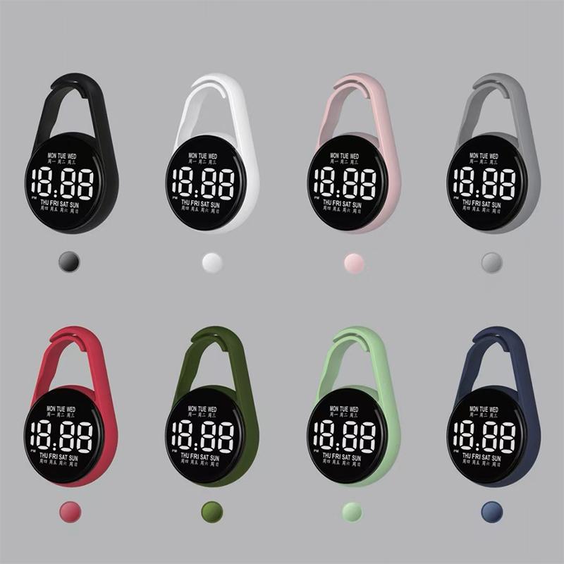 LED Digital Hanging Watch Night Light Energy Saving Silent Electronic Clock for Bedroom Living Room Wall Decor