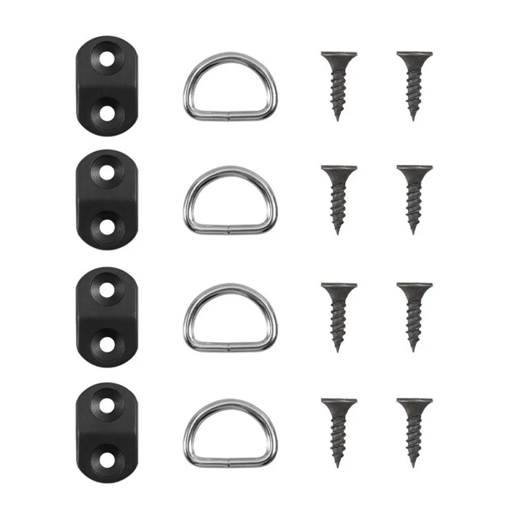 

4 sets of car cargo net floor hooks and trunk cargo net floor hook fixing rings are fixed by hanging the net