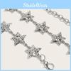 Metal Chain Star Waist Belt For Dresses With Hook Closure Stylish Summer Accessory