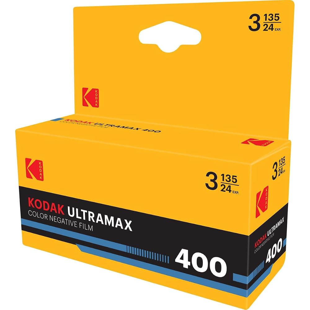 Kodak ULTRAMAX 400 35mm Color Negative Film, 24 exposures, 3-pack, 7518319