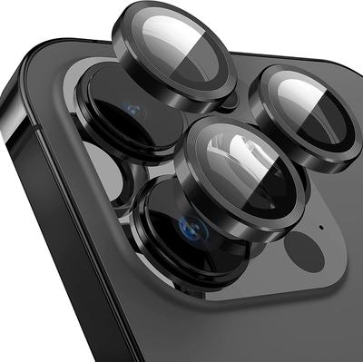 Metal + Tempered Glass Lens Protector Camera Glass Protective Black and Silver for Iphone 15 14 13 12 11 Pro Max Mini Plus ProMax 15Pro