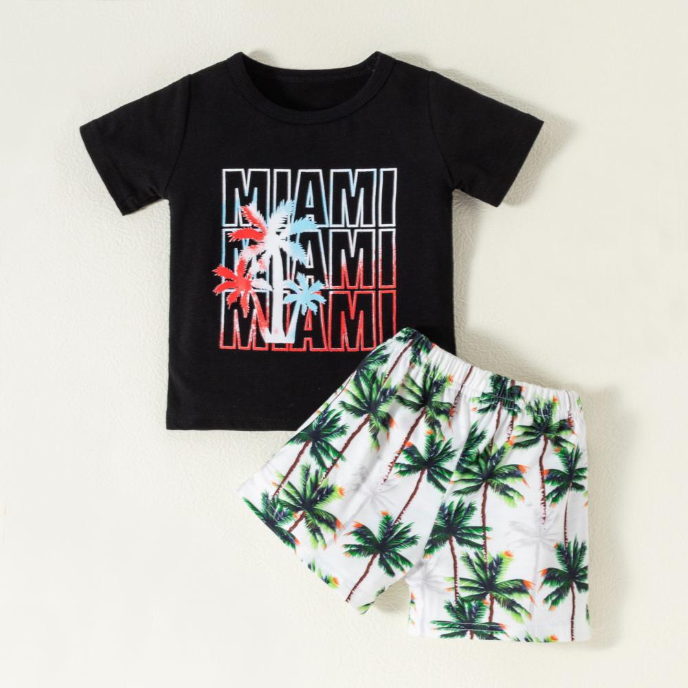 

Летняя футболка с короткими рукавами для мальчиков + комплект шорт 2XL/110