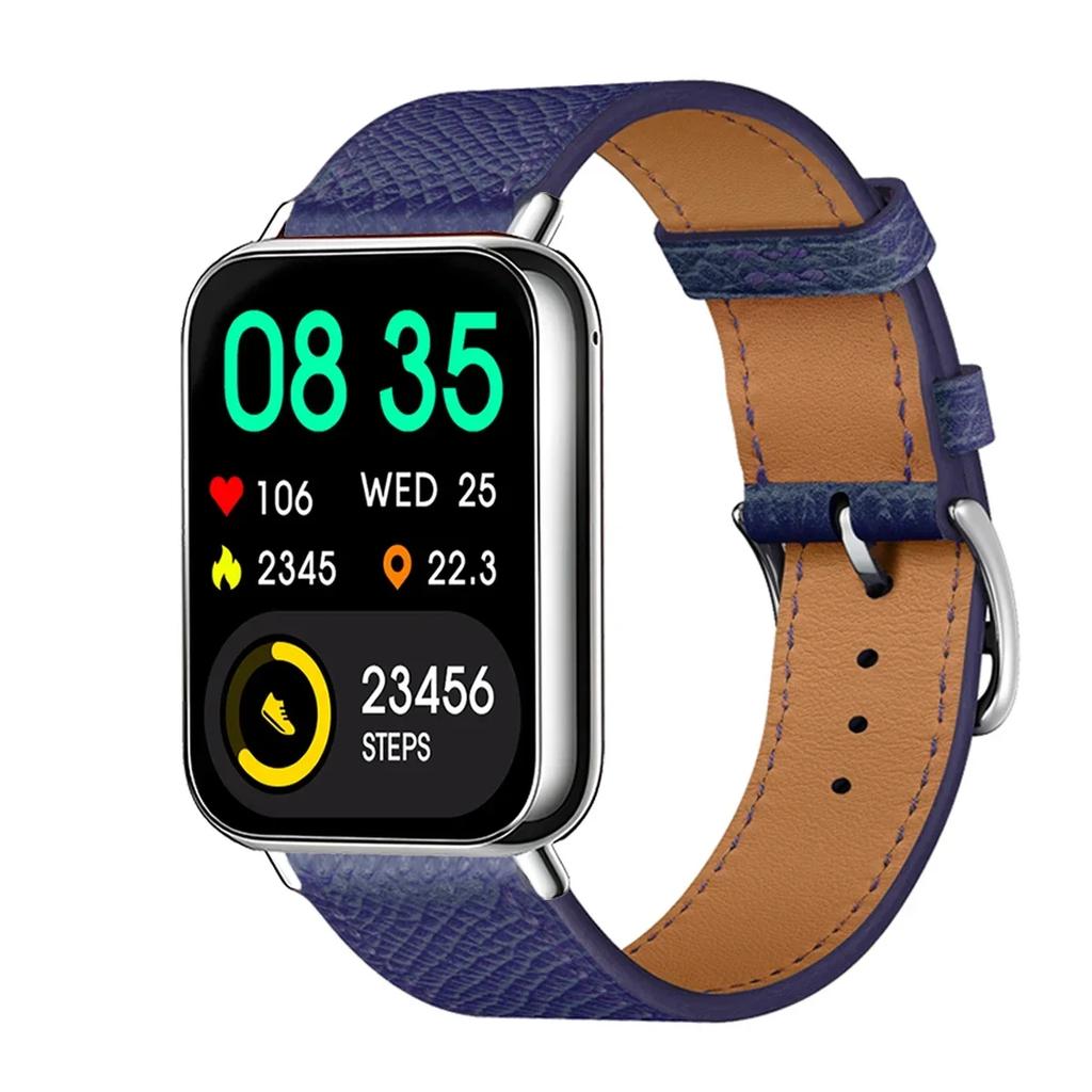 Leather Loop Strap for Redmi Watch 5 Watch 4 Band for Xiaomi Mi 9 Pro Active Wristband Bracelet Mi Band 8 Pro Correa Accessories