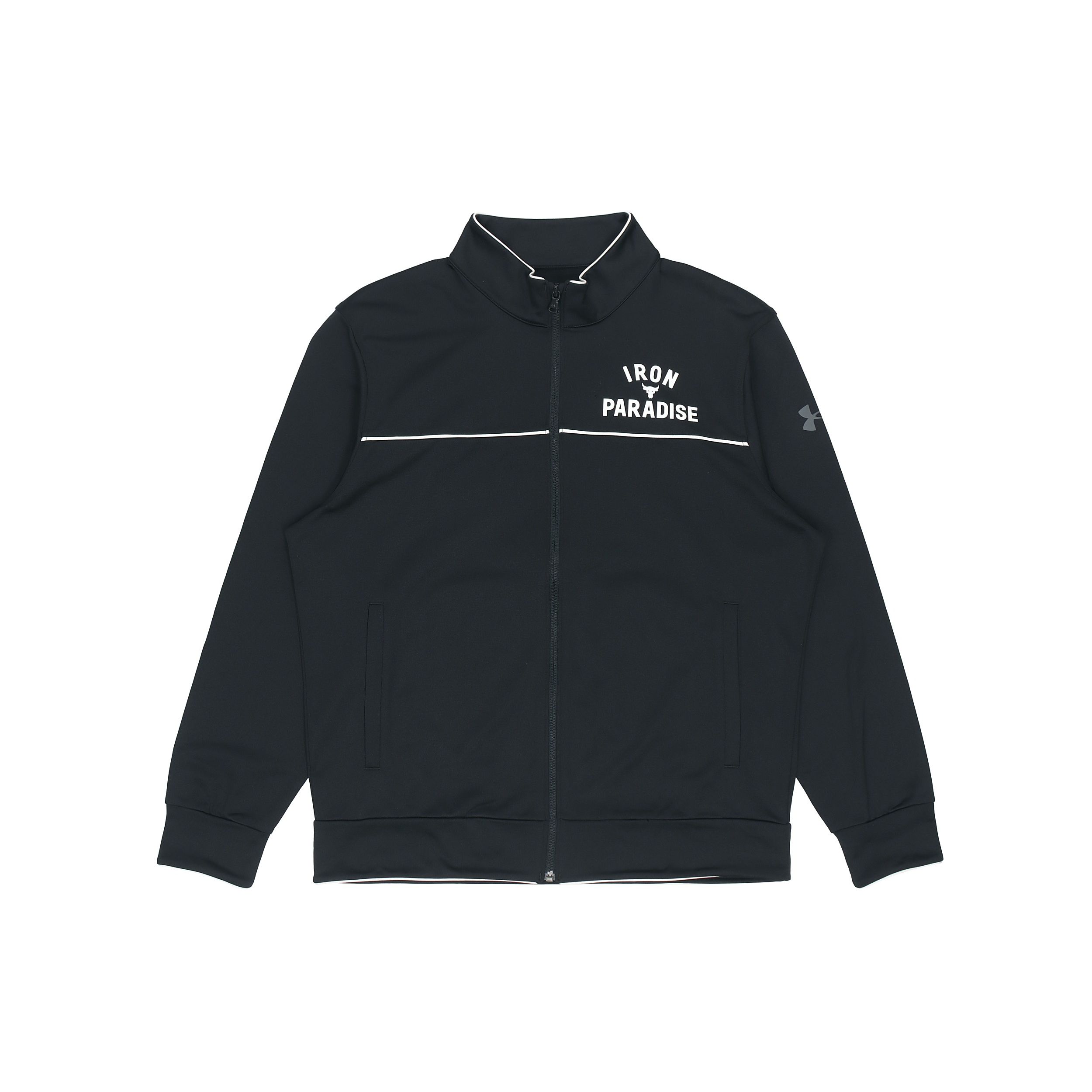 Under Armour Project Rock Knit Track Jacket Men Black 1361750-001 M