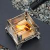 Mini Outdoor Wood Burning Stove Stainless Steel Camping Hiking Survival