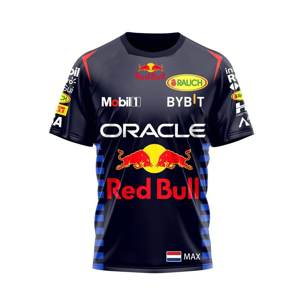 Red Bull Racing Men's T-shirt 2025 New Sports Leisure Women's 3D Printed T-shirt Summer Quick-drying Breathable Brand Clothing