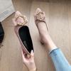 Ladies Fashion Spring 2025 New Style Pointed Walking Shoes Shallow Slip-on Comfortable Outdoor Casual Women's Single Shoes