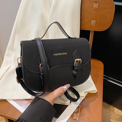 Small Bag Women'S Autumn Versatile Messenger Bag Textured Portable Commuter Saddle Bag