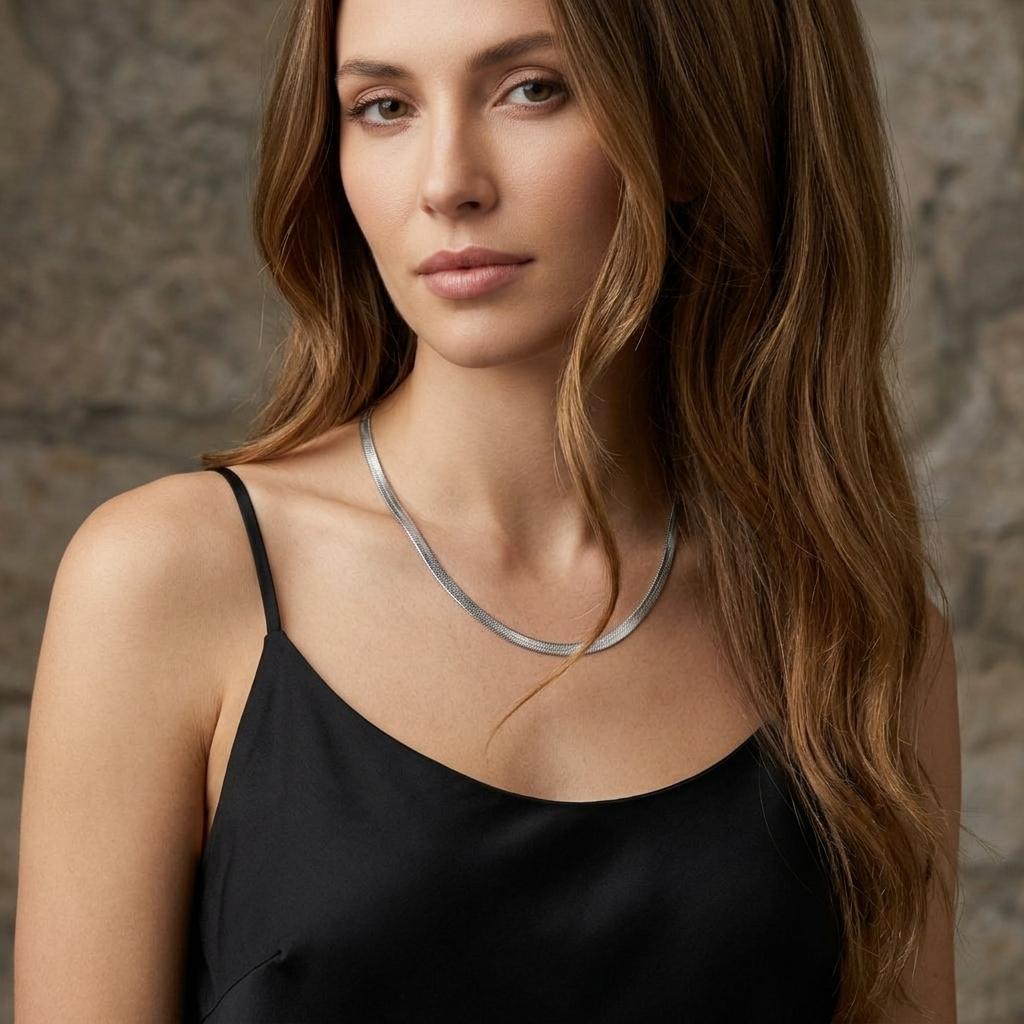HGC Stainless Steel Fashion Jewellery,snake Chain Classic Necklace,pvd Plating ,unisex ,waterproof Classic Chain