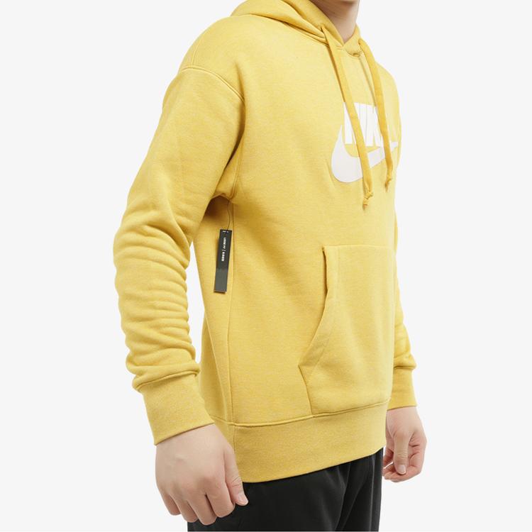 Nike Men's Sportswear Club Fleece Pullover Hoodie Yellow CN8753-711