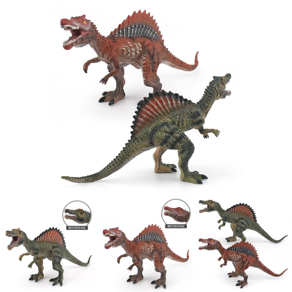 Dinosaur Detailed Spinosaurus Model In Green And Red Excellent For Decor Home