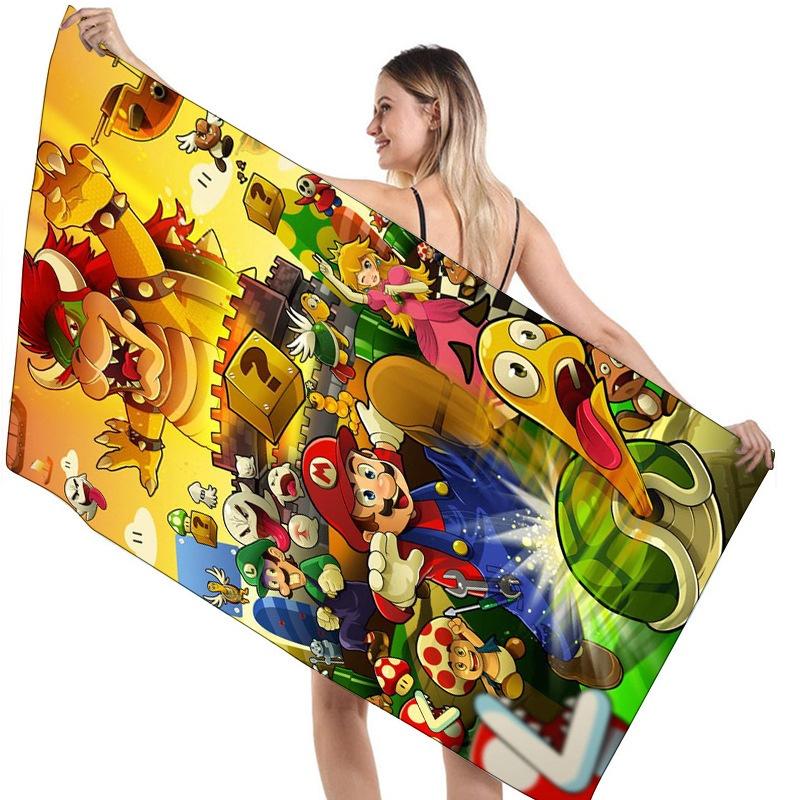 Children's Mario Beach Towel Super Soft And Absorbent!