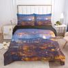 Natural Scenery Art Duvet Cover Set King/Queen Size Desert Landscape Soft Bedding Set for Teens Adults Polyester Quilt Cover