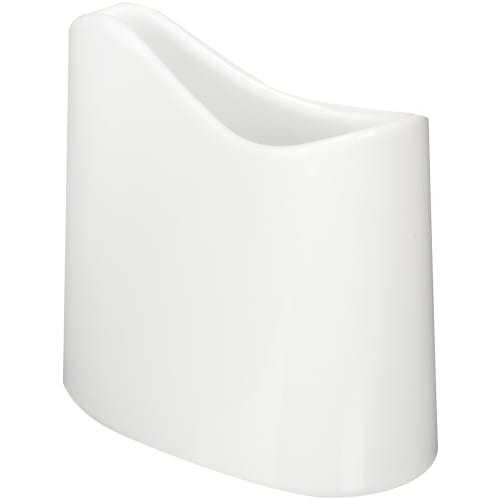 Hakusan Porcelain Rice Scoop Holder, White, 12.5 X 6.5 X 11.5 Cm, Pocket, Hasami Ware, Made In Japan