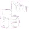 VidaXL Recliner, Relaxation Chair with Footrest, Seat with Backrest and Armrests Living Room, 373418