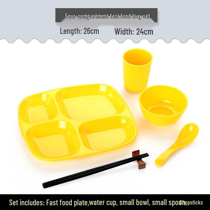 Melamine Divided Fast Food Tray