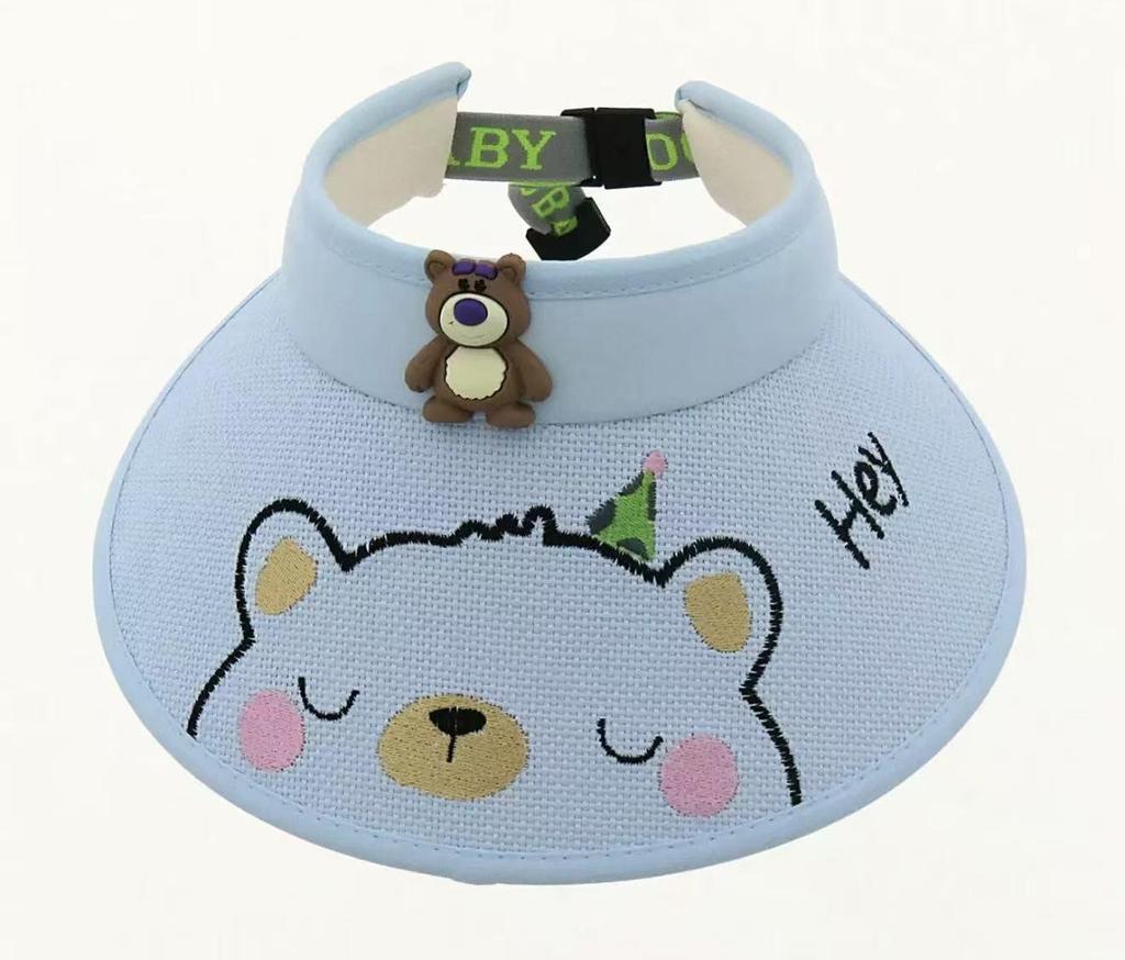 Children's Straw Sun Hat - Cartoon Baby Visor for Boys & Girls