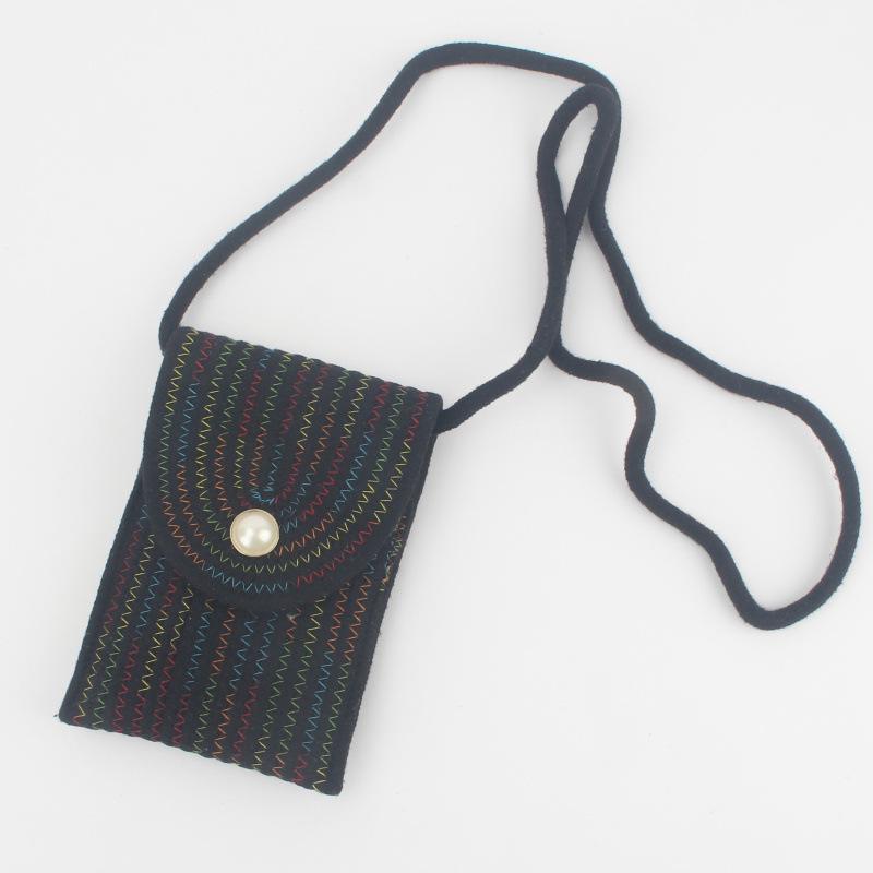 

Стильна жіноча пляжна та повсякденна сумка ручної роботи з бавовняної мотузки чорний