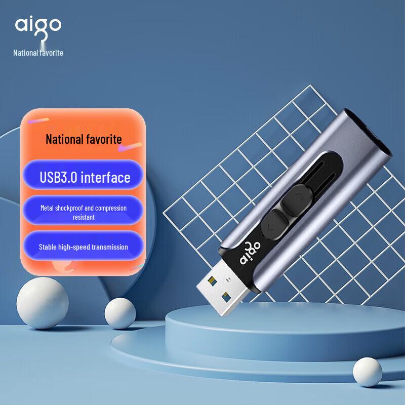 Aigo U335 USB 3.2 Metal Retractable Flash Drive