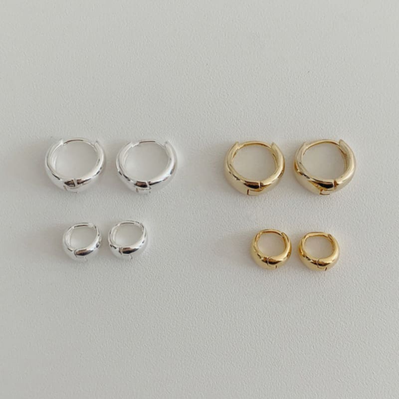 revedej silver925 volume ring earrings (2color)